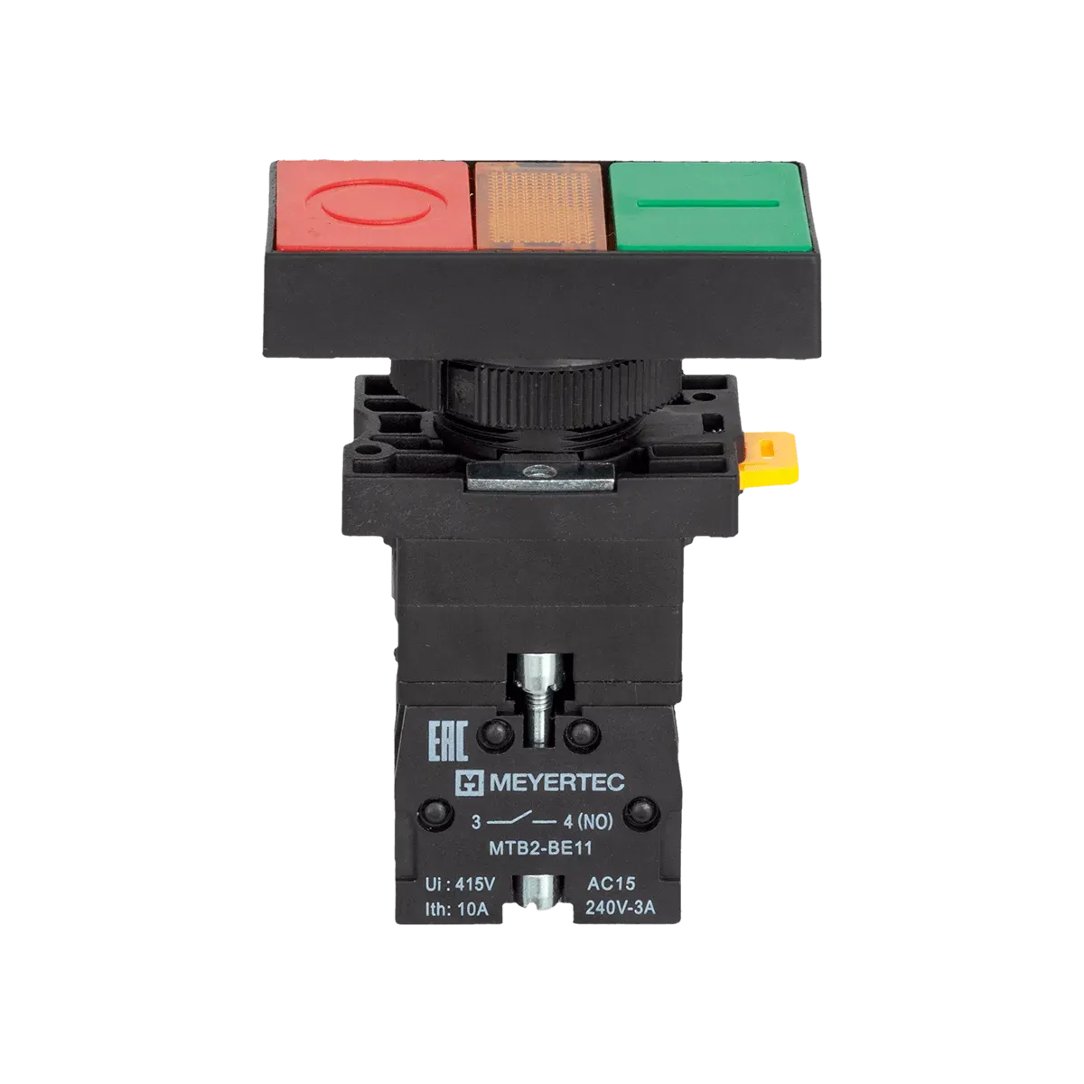 MTB2-EW8363 MEYERTEC Кнопка двойная плоская с подсветкой, красная/зеленая, маркировка "I+O", 1NO+1NC, 220V AC/DC, IP40, пластик 2 MTB2-EW8363 MEYERTEC Кнопка двойная плоская с подсветкой, красная/зеленая, маркировка "I+O", 1NO+1NC, 220V AC/DC, IP40, пластик — изображение 2