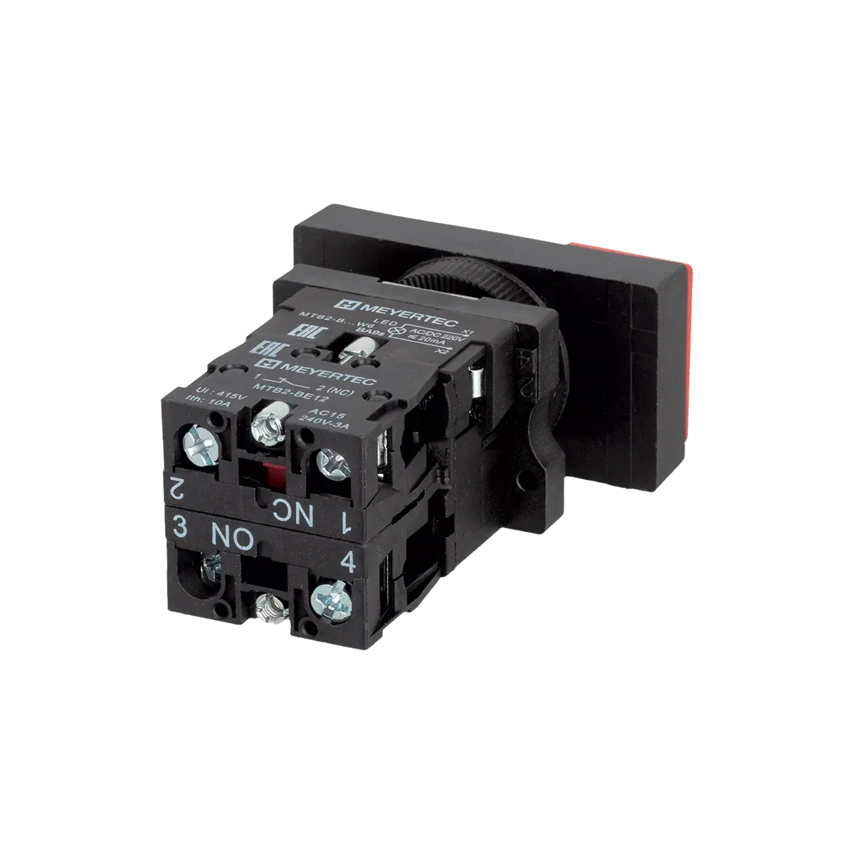MTB2-EW8463 MEYERTEC Кнопка двойная выступающая с подсветкой, красная/зеленая, маркировка "I+O", 1NO+1NC, 220V AC/DC, IP40, пластик 4 MTB2-EW8463 MEYERTEC Кнопка двойная выступающая с подсветкой, красная/зеленая, маркировка "I+O", 1NO+1NC, 220V AC/DC, IP40, пластик — изображение 4