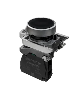 MTB4-BA21 MEYERTEC Кнопка плоская черная, 1NO, IP65, металл