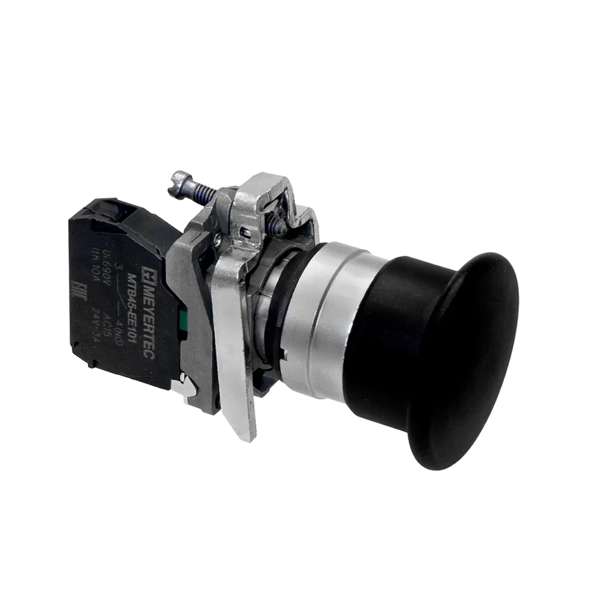 MTB4-BC21 MEYERTEC Кнопка грибовидная черная, 40 мм, пружиный возврат, 1NO, IP65,металл 3 MTB4-BC21 MEYERTEC Кнопка грибовидная черная, 40 мм, пружиный возврат, 1NO, IP65,металл — изображение 3