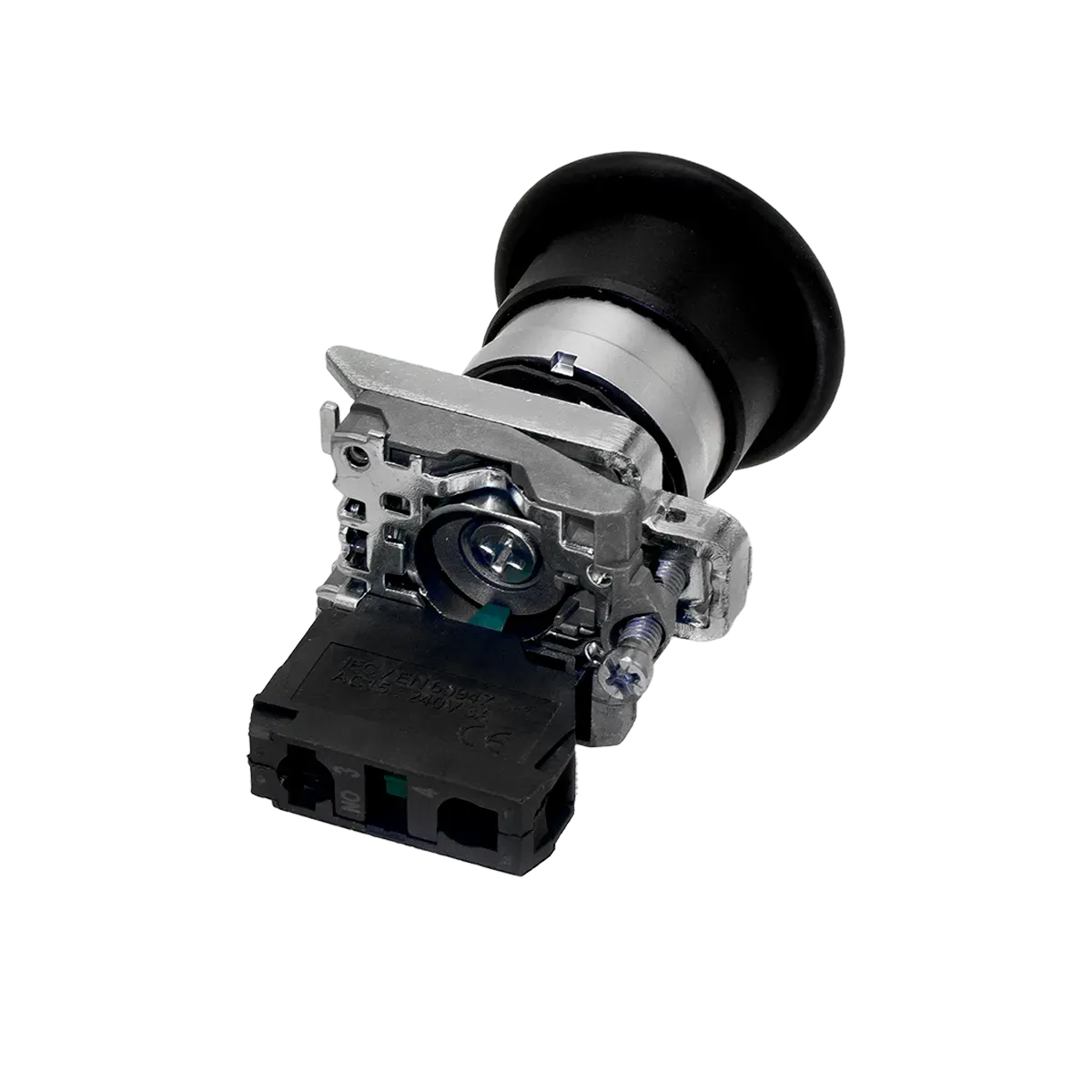 MTB4-BC21 MEYERTEC Кнопка грибовидная черная, 40 мм, пружиный возврат, 1NO, IP65,металл 4 MTB4-BC21 MEYERTEC Кнопка грибовидная черная, 40 мм, пружиный возврат, 1NO, IP65,металл — изображение 4