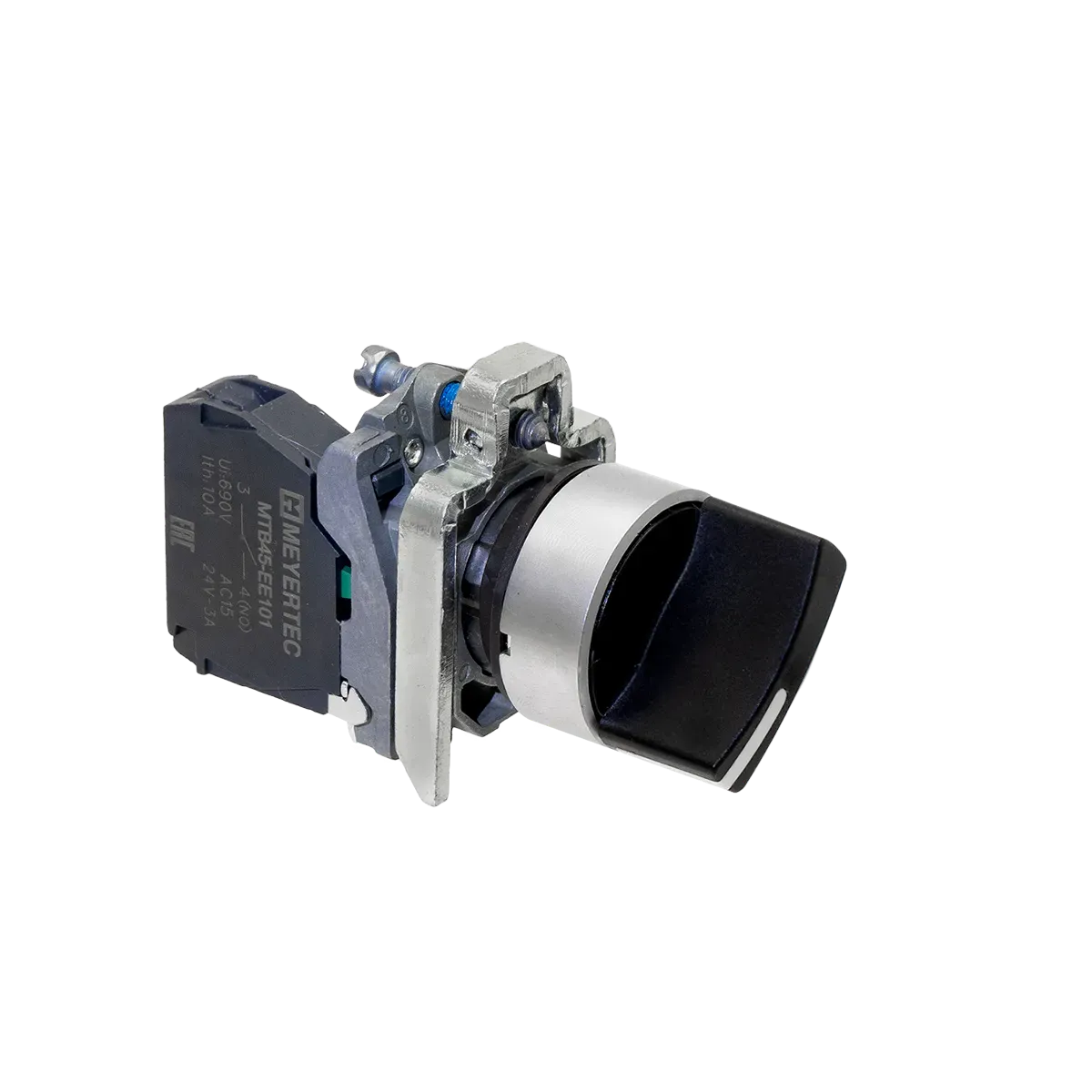MTB4-BD41 MEYERTEC Переключатель на 2 положения с возвратом, короткая ручка, 1NO, IP65, металл 3 MTB4-BD41 MEYERTEC Переключатель на 2 положения с возвратом, короткая ручка, 1NO, IP65, металл — изображение 3