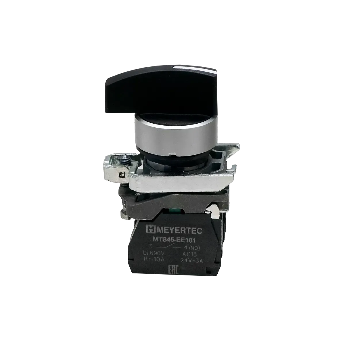 MTB4-BJ33 MEYERTEC Переключатель на 3 положения с фиксацией, длинная ручка, 2NO, IP65, металл 2 MTB4-BJ33 MEYERTEC Переключатель на 3 положения с фиксацией, длинная ручка, 2NO, IP65, металл — изображение 2