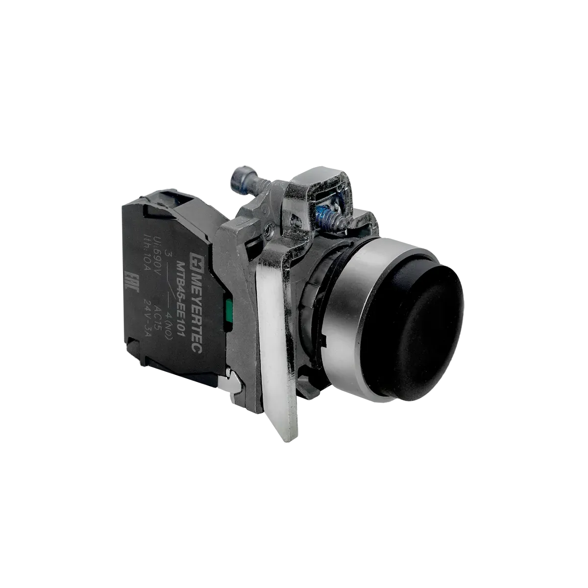 MTB4-BL21 MEYERTEC Кнопка выступающая черная, 1NO, IP65, металл 3 MTB4-BL21 MEYERTEC Кнопка выступающая черная, 1NO, IP65, металл — изображение 3