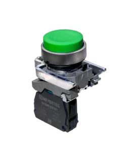 MTB4-BL31 MEYERTEC Кнопка выступающая зеленая, 1NO, IP65, металл