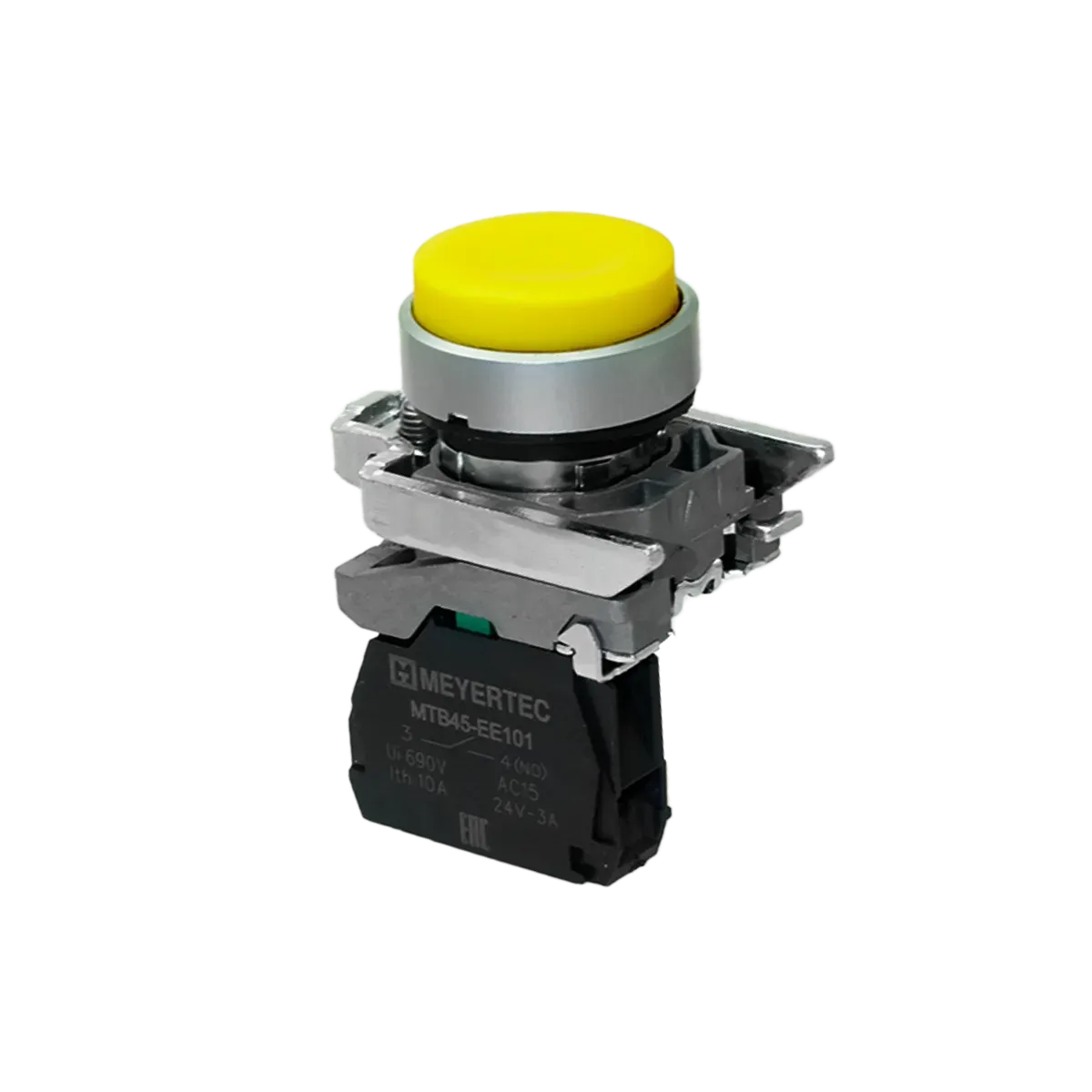 MTB4-BL51 MEYERTEC Кнопка выступающая желтая, 1NO, IP65, металл 1 MTB4-BL51