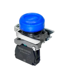 MTB4-BP61 MEYERTEC Кнопка синяя в кожухе, 1NO, IP66, металл