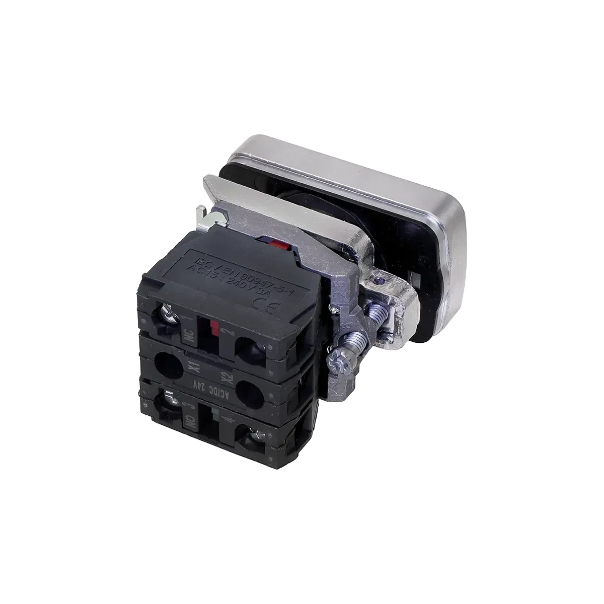 MTB4-BW83751 MEYERTEC Кнопка двойная плоская с подсветкой, красная/зеленая, маркировка "I+O", 1NO+1NC, 24V AC/DC, IP65, металл 4 MTB4-BW83751 MEYERTEC Кнопка двойная плоская с подсветкой, красная/зеленая, маркировка "I+O", 1NO+1NC, 24V AC/DC, IP65, металл — изображение 4