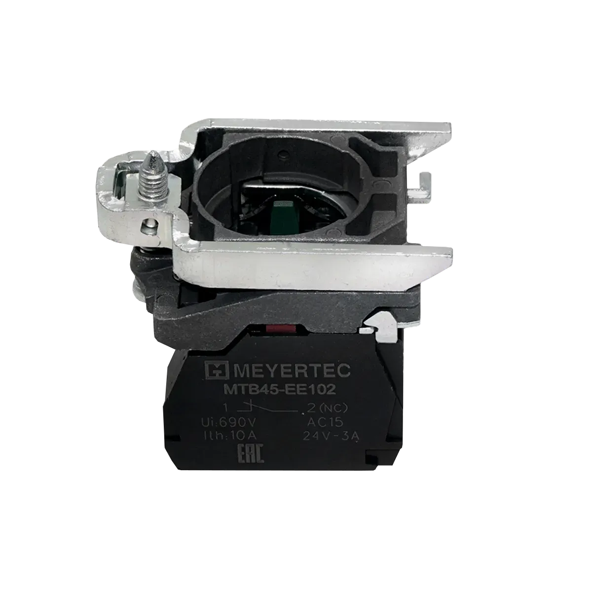 MTB4-BZ105 MEYERTEC Основание с блок-контактом, 1NO+1NC, металл 2 MTB4-BZ105 MEYERTEC Основание с блок-контактом, 1NO+1NC, металл — изображение 2