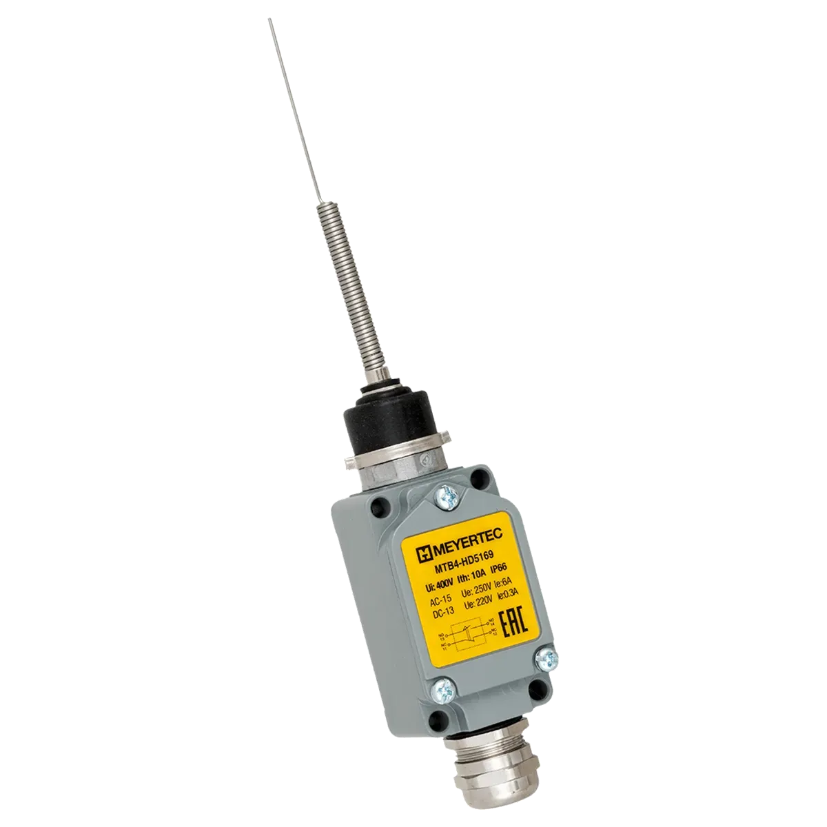 MTB4-HD5169 MEYERTEC Выключатель концевой, IP66, пружинный стержень с утоньшением 1 MTB4-HD5169