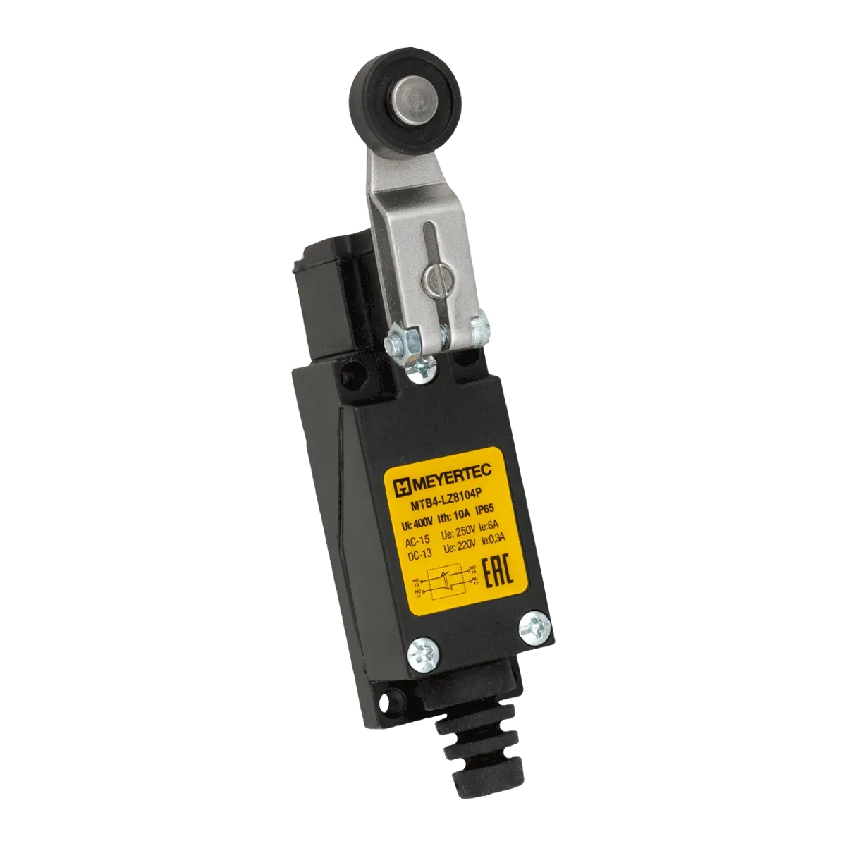MTB4-LZ8104P MEYERTEC Выключатель концевой, IP65, ролик пластиковый поворотный 1 MTB4-LZ8104P