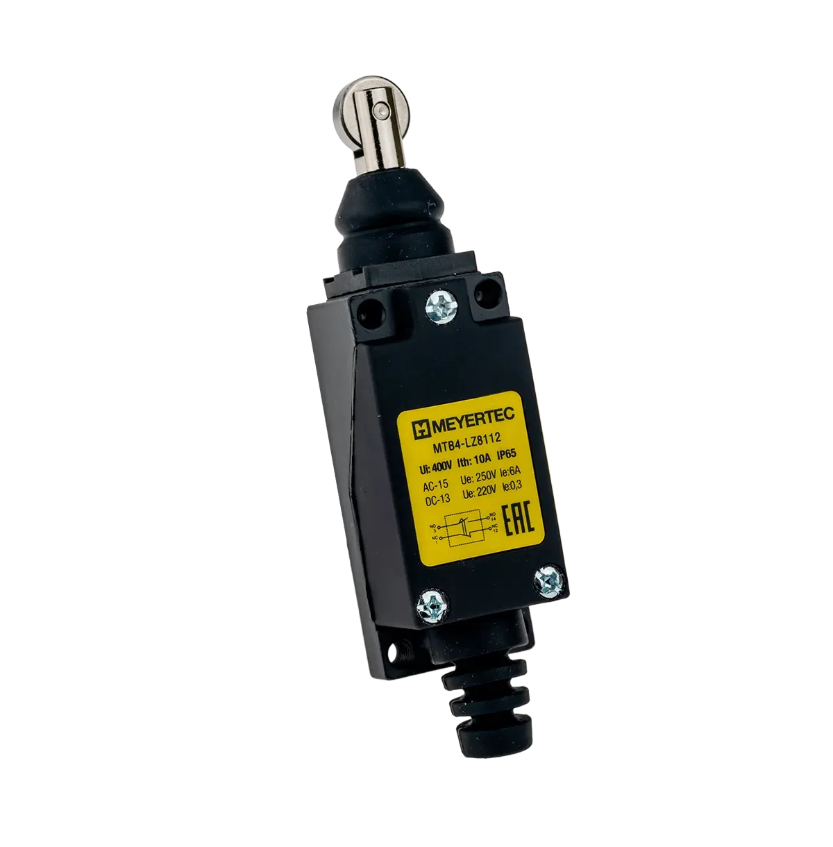 MTB4-LZ8112 MEYERTEC Выключатель концевой, NO+NC, IP65, ролик горизонтальный нажимной 1 MTB4-LZ8112
