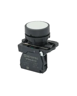 MTB5-AA11 MEYERTEC Кнопка плоская белая, 1NO, IP65, пластик