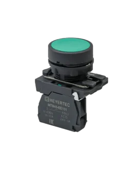 MTB5-AA31 MEYERTEC Кнопка плоская зеленая, 1NO, IP65, пластик