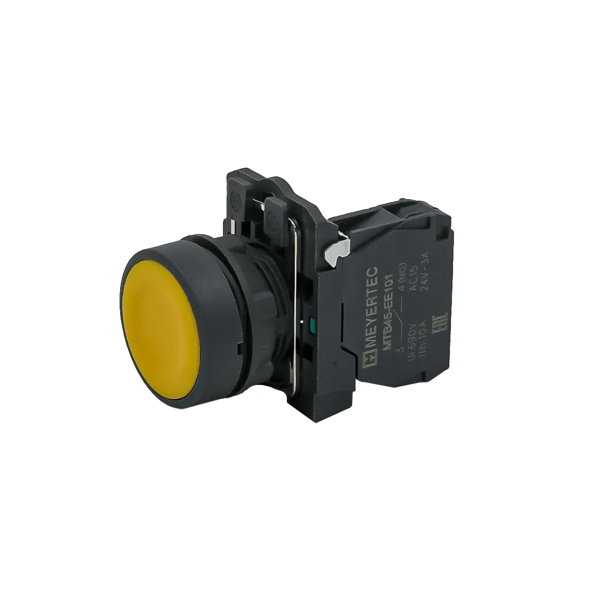 MTB5-AA51 MEYERTEC Кнопка плоская желтая, 1NO, IP65, пластик 2 mtb5-aa51-knopka-upravleniya-zheltaya-02.webp