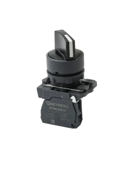 MTB5-AD21 MEYERTEC Переключатель на 2 положения с фиксацией, короткая ручка, 1NO, IP65, пластик