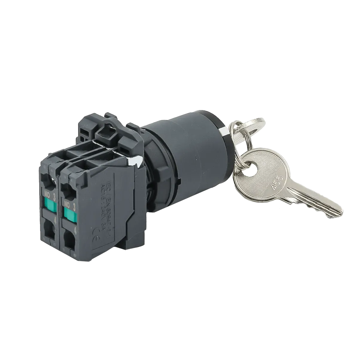 MTB5-AG03 MEYERTEC Переключатель с ключом на 3 положения с фиксацией, 3 выемки, 2NO, IP65 пластик 3 mtb5-ag03-pereklyuchatel-s-klyuchom-02.webp