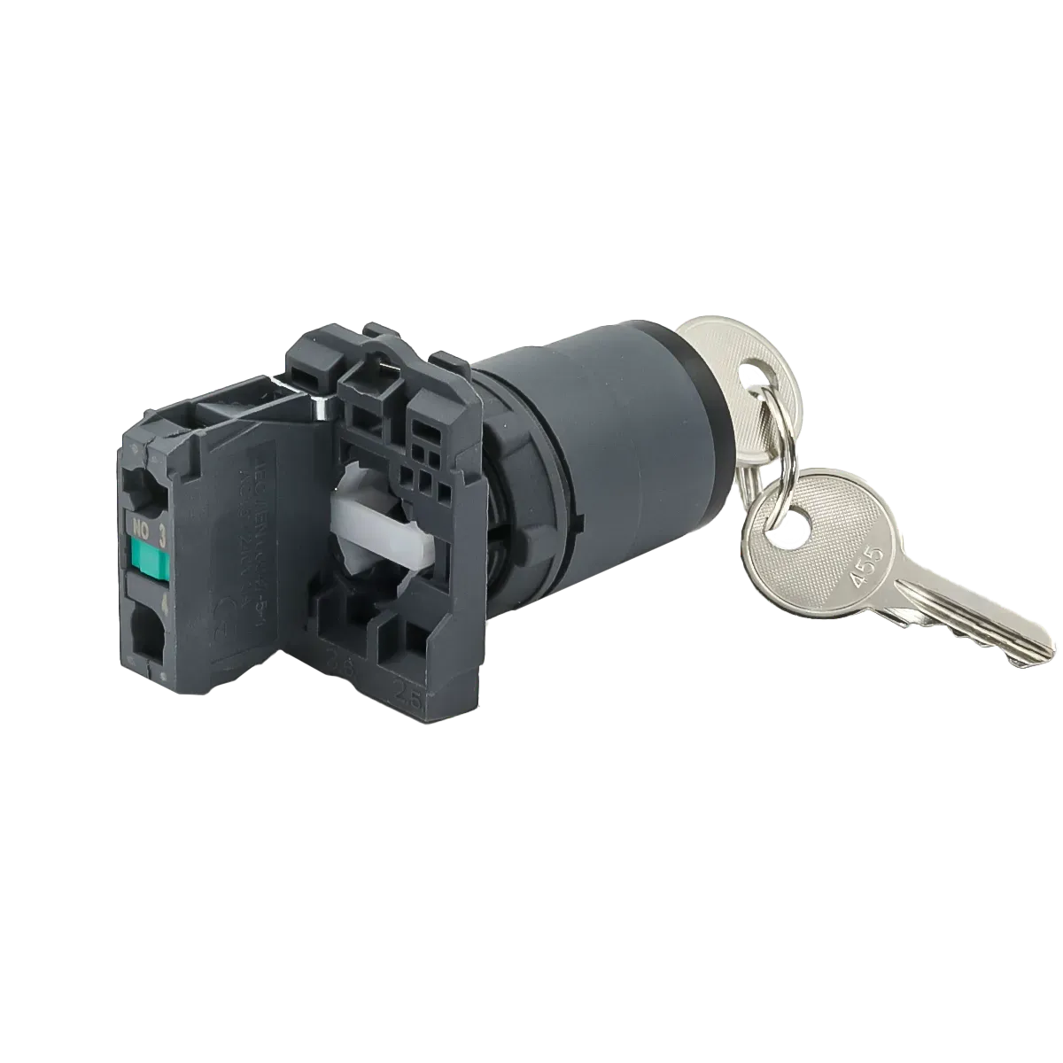MTB5-AG21 MEYERTEC Переключатель с ключом на 2 положения с фиксацией, 1 выемка, 1NO, IP65, пластик 3 mtb5-ag21-pereklyuchatel-s-klyuchom-03.webp