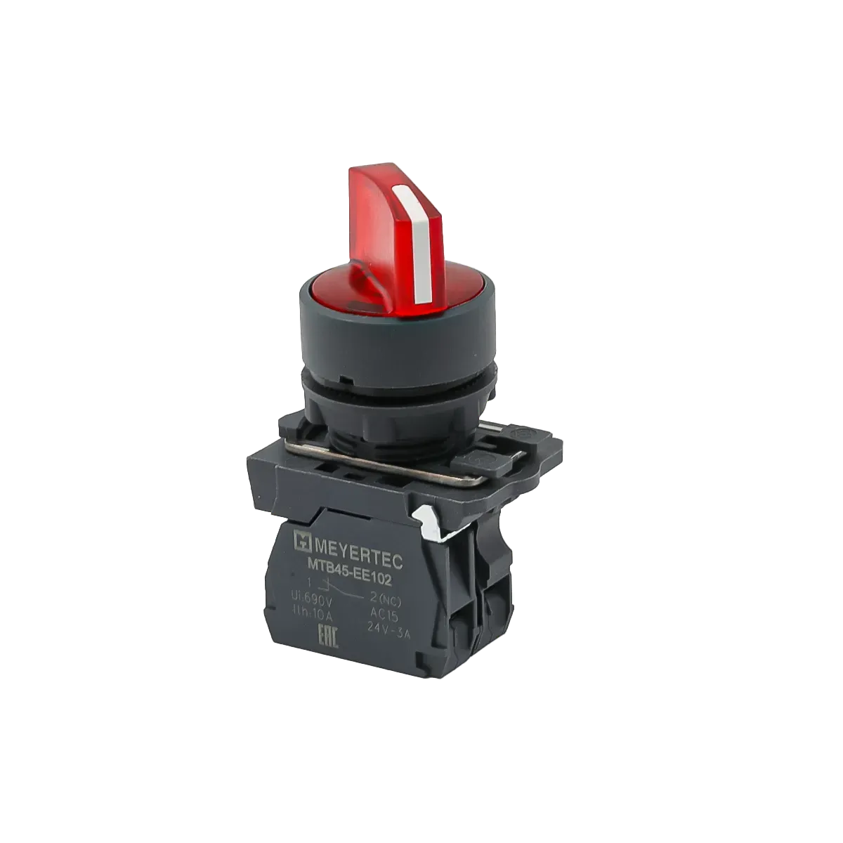 MTB5-AK24721 MEYERTEC Переключатель на 2 положения с фиксацией и подсветкой, красный, 1NС, 24В, IP65. пластик 1 mtb5-ak24721-pereklyuchatel-krasnyj-01.webp