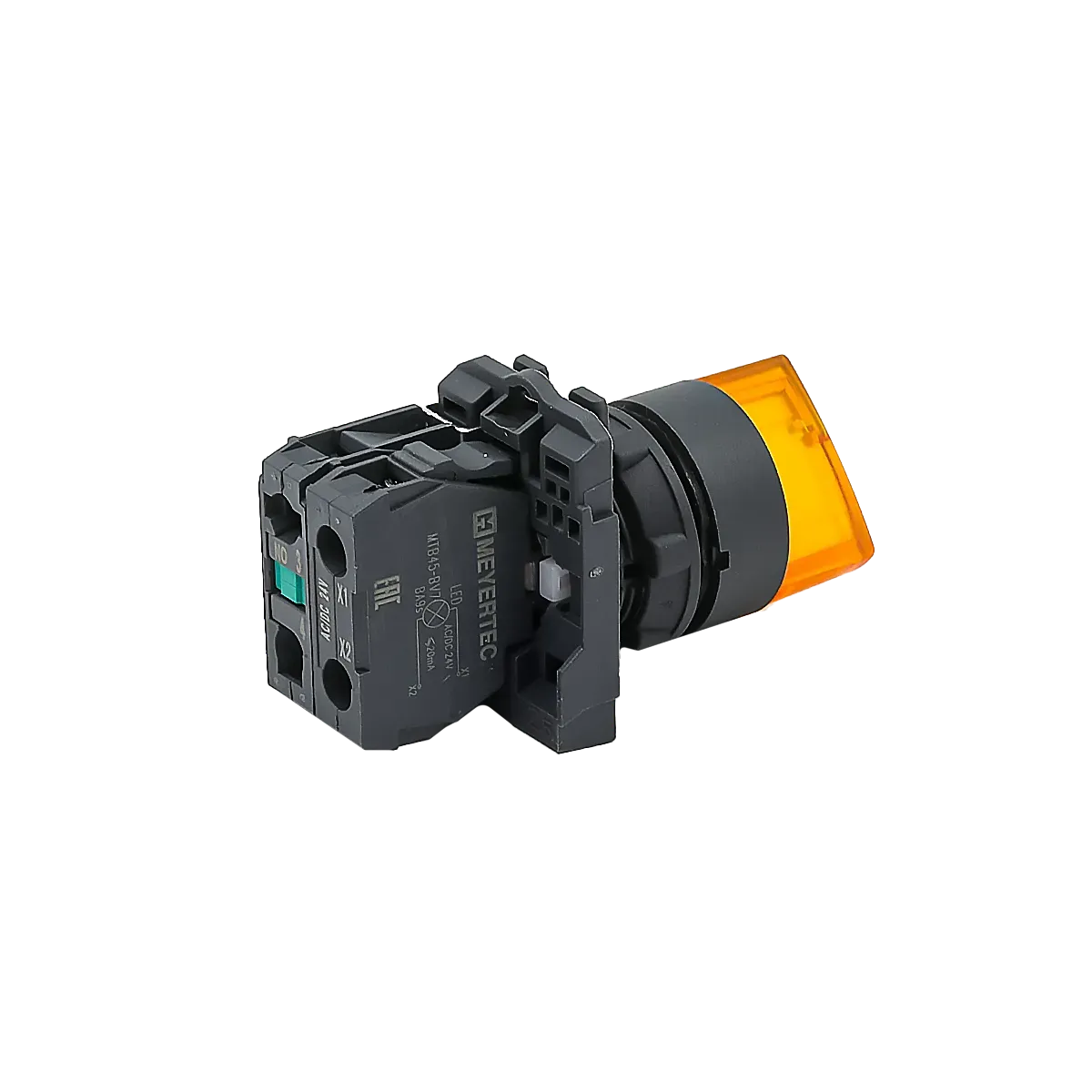 MTB5-AK25711 MEYERTEC Переключатель на 2 положения с фиксацией и подсветкой, желтый, 1NO, 24В, IP65, пластик 3 mtb5-ak25711-pereklyuchatel-zheltyj-03.webp