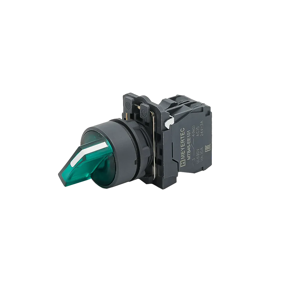 MTB5-AK33711 MEYERTEC Переключатель на 3 положения с фиксацией и подсветкой, зеленый, 1NO, 24В, IP65, пластик 2 mtb5-ak33711-pereklyuchatel-zelenyj-02.webp