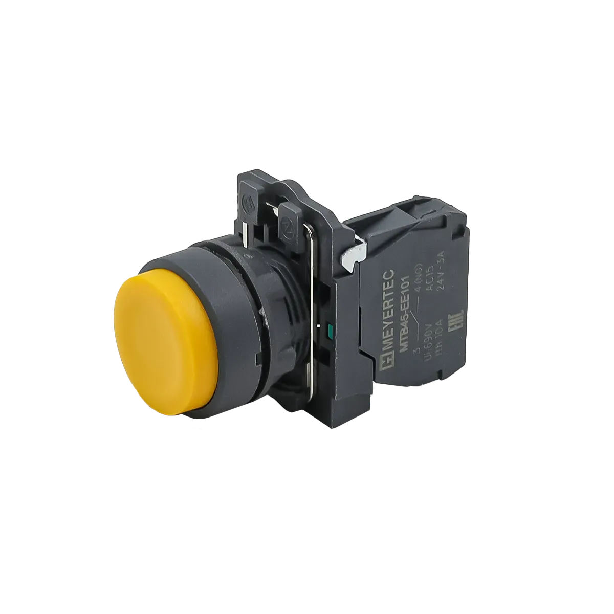 MTB5-AL51 MEYERTEC Кнопка выступающая желтая, 1NO, IP65, пластик 2 mtb5-al51-knopka-upravleniya-zheltaya-02.webp