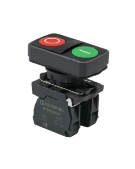 MTB5-AL8325 MEYERTEC Кнопка двойная плоская, красная/зеленая, маркировка «I+O», 1NO+1NC, IP65, пластик