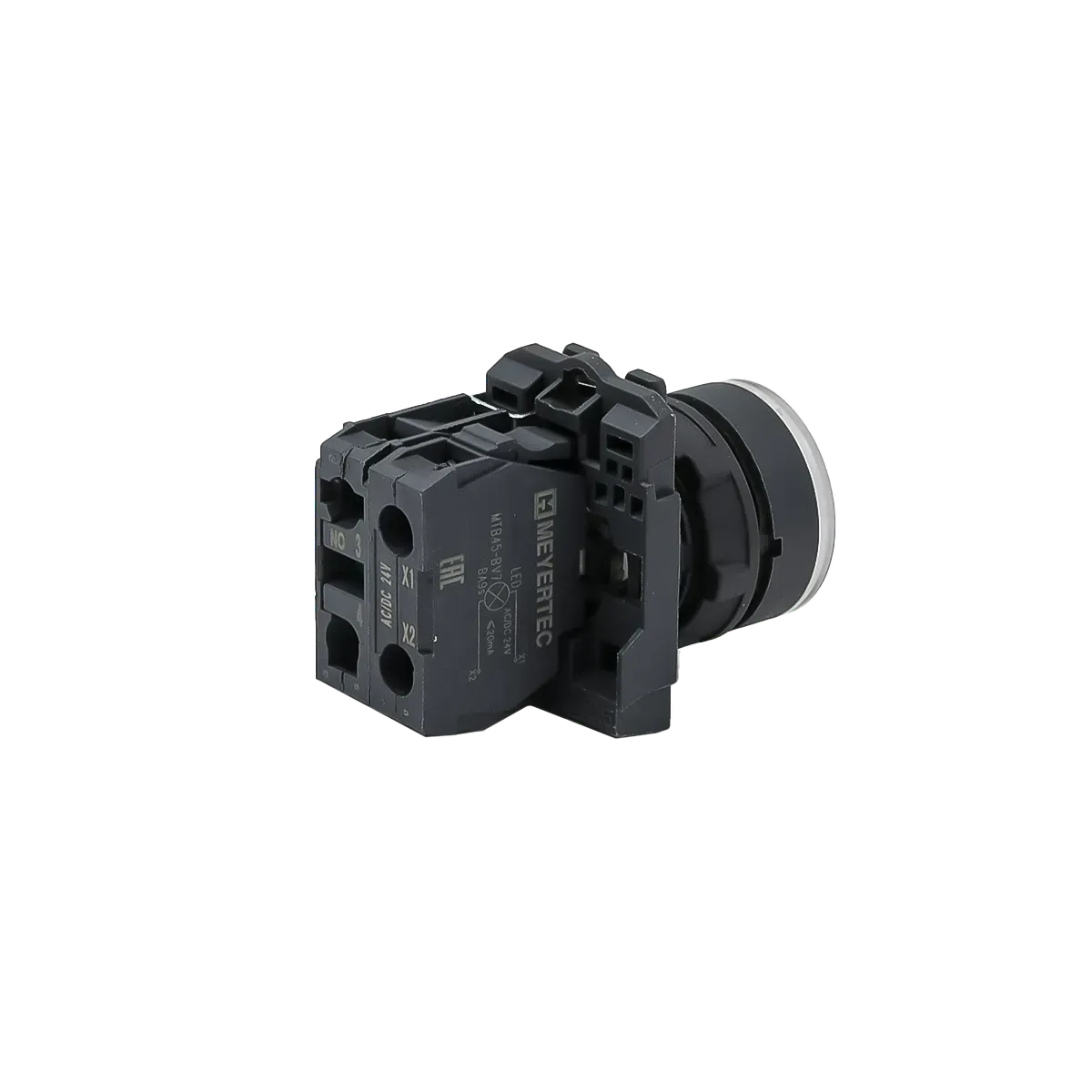 MTB5-AW31711 MEYERTEC Кнопка белая с подсветкой, 1NO, 24В, IP65, пластик 3 mtb5-aw31711-knopka-upravleniya-s-podsvetkoj-03.webp