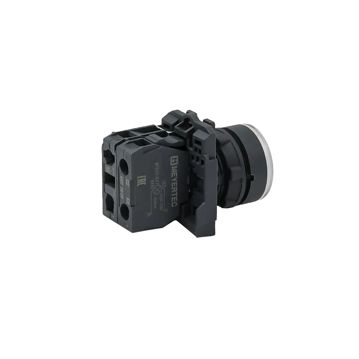 MTB5-AW31713 MEYERTEC Кнопка белая с подсветкой, 1NO, 220В, IP65, пластик 3 mtb5-aw31713-knopka-upravleniya-s-podsvetkoj-03.webp