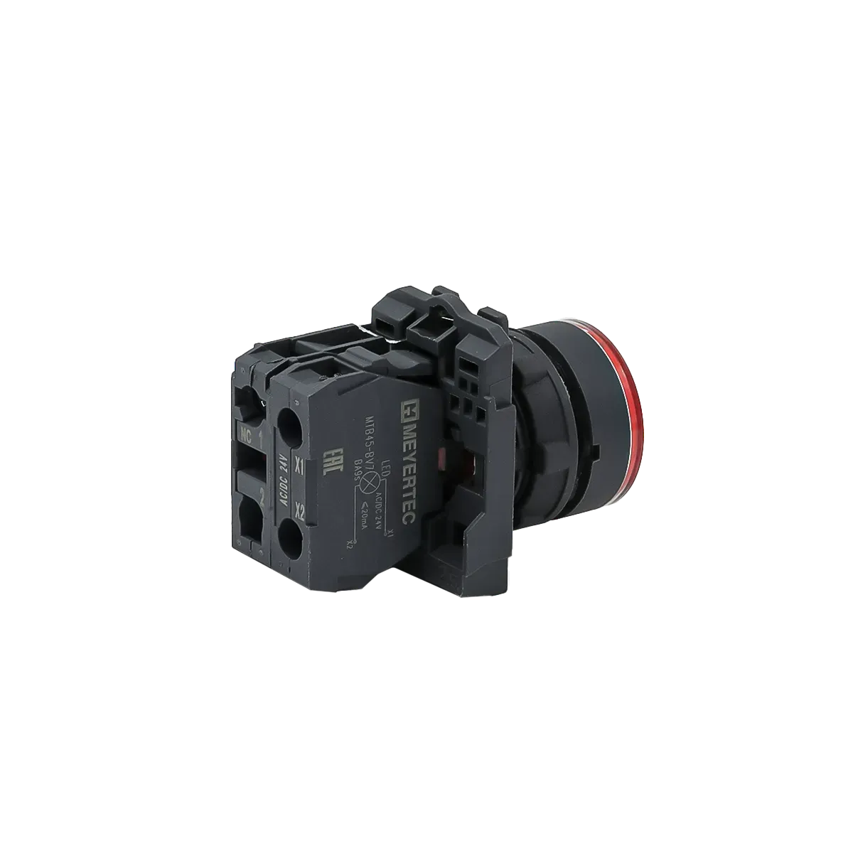 MTB5-AW34721 MEYERTEC Кнопка красная с подсветкой, 1NС, 24В, IP65, пластик 3 mtb5-aw34721-knopka-upravleniya-s-podsvetkoj-03.webp