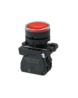 MTB5-AW34723 MEYERTEC Кнопка красная с подсветкой, 1NС, 220В, IP65, пластик