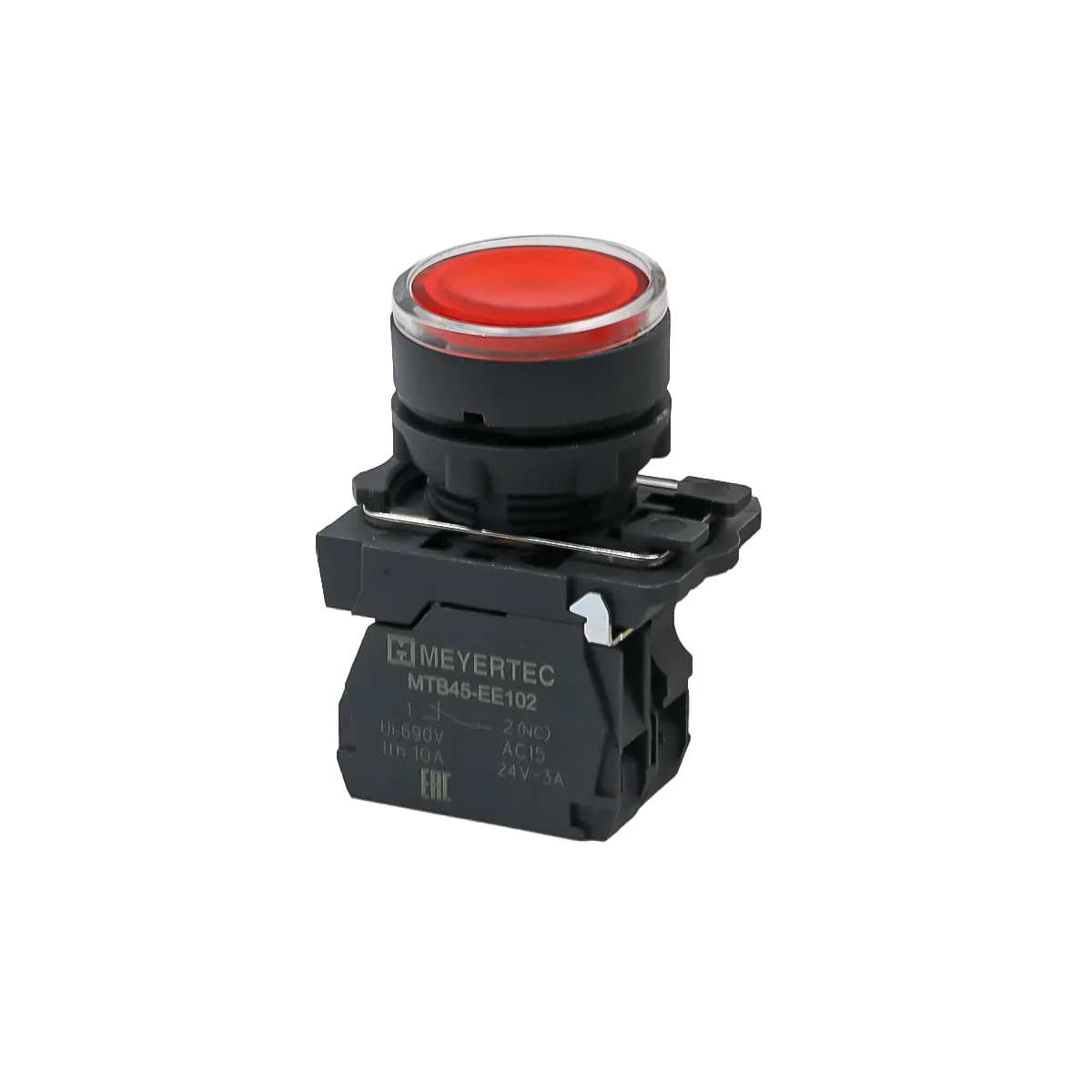 MTB5-AW34723 MEYERTEC Кнопка красная с подсветкой, 1NС, 220В, IP65, пластик 1 mtb5-aw34723-knopka-upravleniya-s-podsvetkoj-01.webp