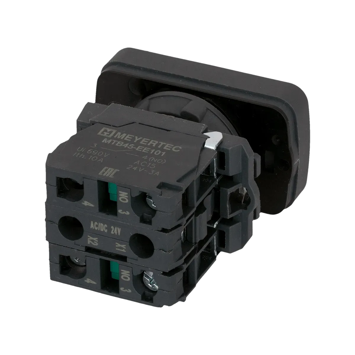 MTB5-AW35115 MEYERTEC Кнопка двойная плоская с подсветкой, черная/белая, маркировка "стрелки влево-вправо", 2NO, 24В, IP65, пластик 3 mtb5-aw35115-knopka-dvojnaya-_3.webp