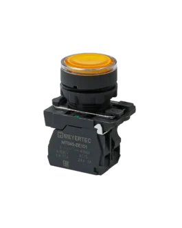 MTB5-AW35711 MEYERTEC Кнопка желтая с подсветкой, 1NO, 24В, IP65, пластик