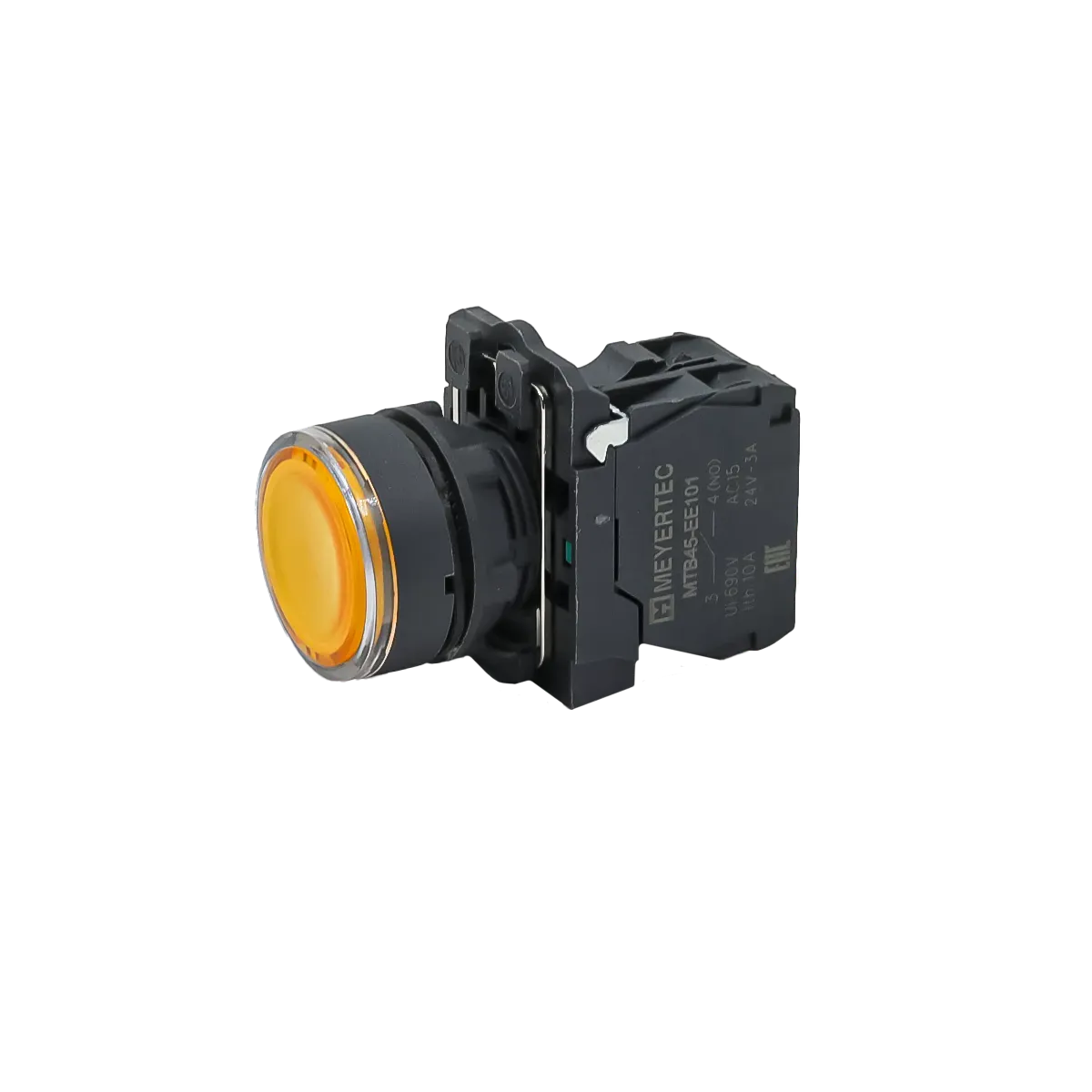 MTB5-AW35711 MEYERTEC Кнопка желтая с подсветкой, 1NO, 24В, IP65, пластик 2 mtb5-aw35711-knopka-upravleniya-s-podsvetkoj-03.webp