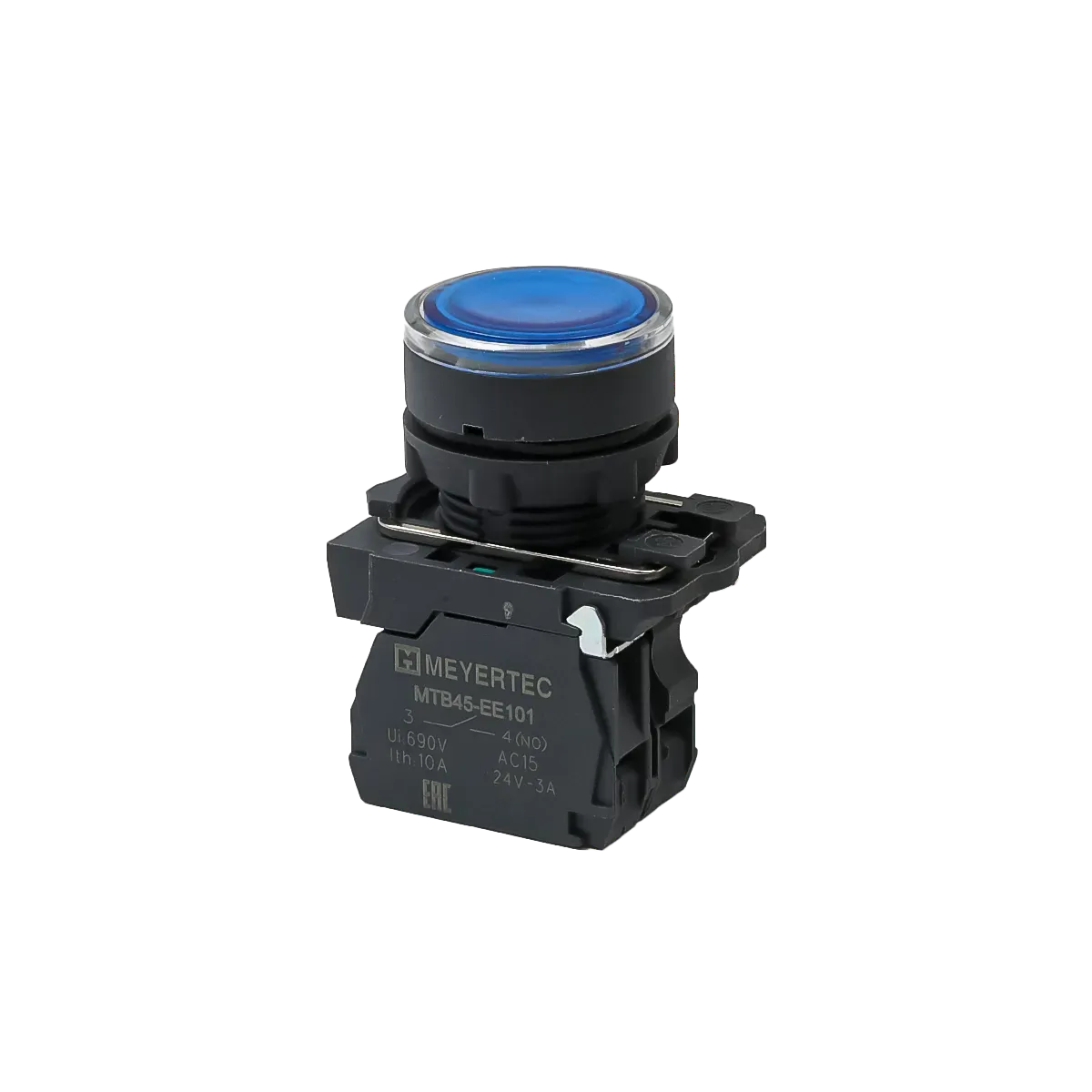 MTB5-AW36713 MEYERTEC Кнопка синяя с подсветкой, 1NO, 220В, IP65, пластик 1 mtb5-aw36713-knopka-upravleniya-s-podsvetkoj-01.webp