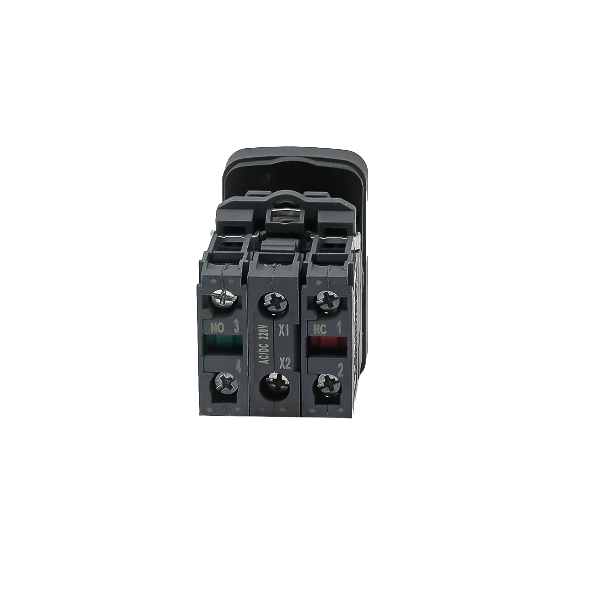 MTB5-AW83753 MEYERTEC Кнопка двойная плоская с подсветкой, красная/зеленая, маркировка "I+O", 1NO+1NC, 220В, IP65, пластик 4 mtb5-aw83753-knopka-upravleniya-dvojnaya-04.webp