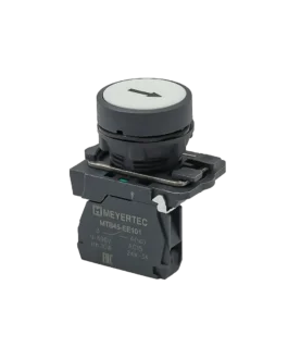 MTB5-AA12561 MEYERTEC Кнопка плоская белая, маркировка «стрелка вверх», 1NO, IP65, пластик