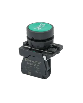 MTB5-AA31591 MEYERTEC Кнопка плоская зеленая, маркировка «START», 1NO, IP65, пластик