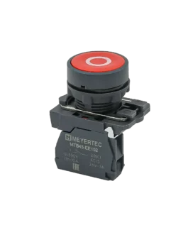 MTB5-AA41582 MEYERTEC Кнопка плоская красная, маркировка «O», 1NС, IP65, пластик