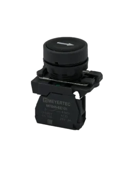 MTB5-AA21561 MEYERTEC Кнопка плоская черная, маркировка «стрелка вверх», 1NO, IP65, пластик