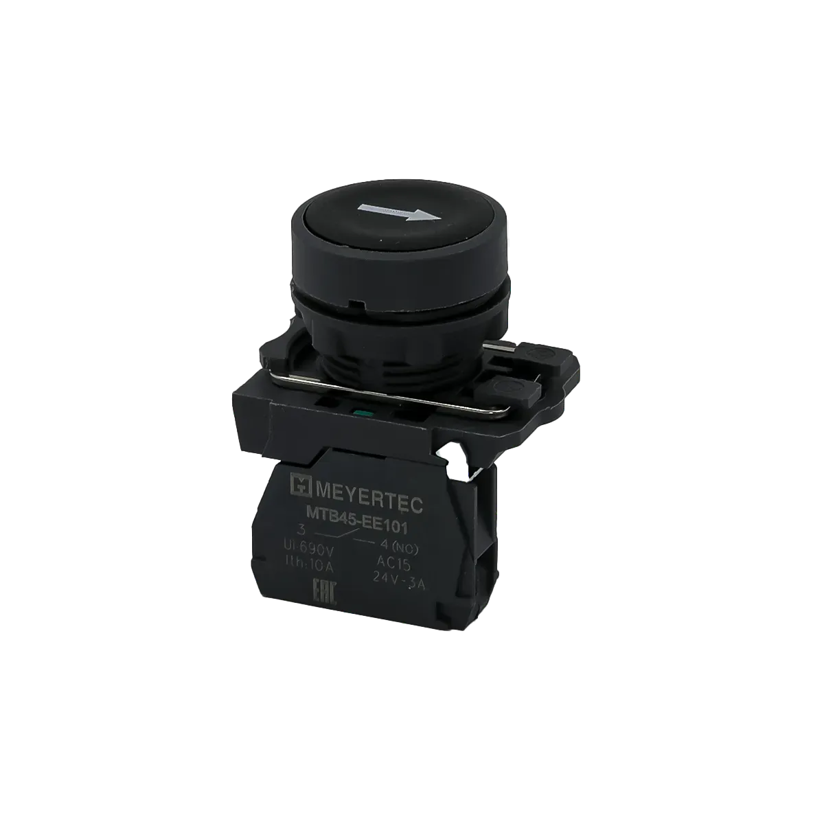 MTB5-AA21561 MEYERTEC Кнопка плоская черная, маркировка "стрелка вверх", 1NO, IP65, пластик 1 mtb5-va21561-knopka-upravleniya-01.webp