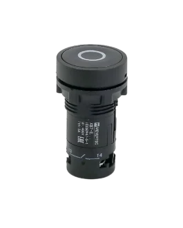MTB7-EA21881 MEYERTEC Кнопка плоская черная, маркировка «O»,1NO, IP54, пластик
