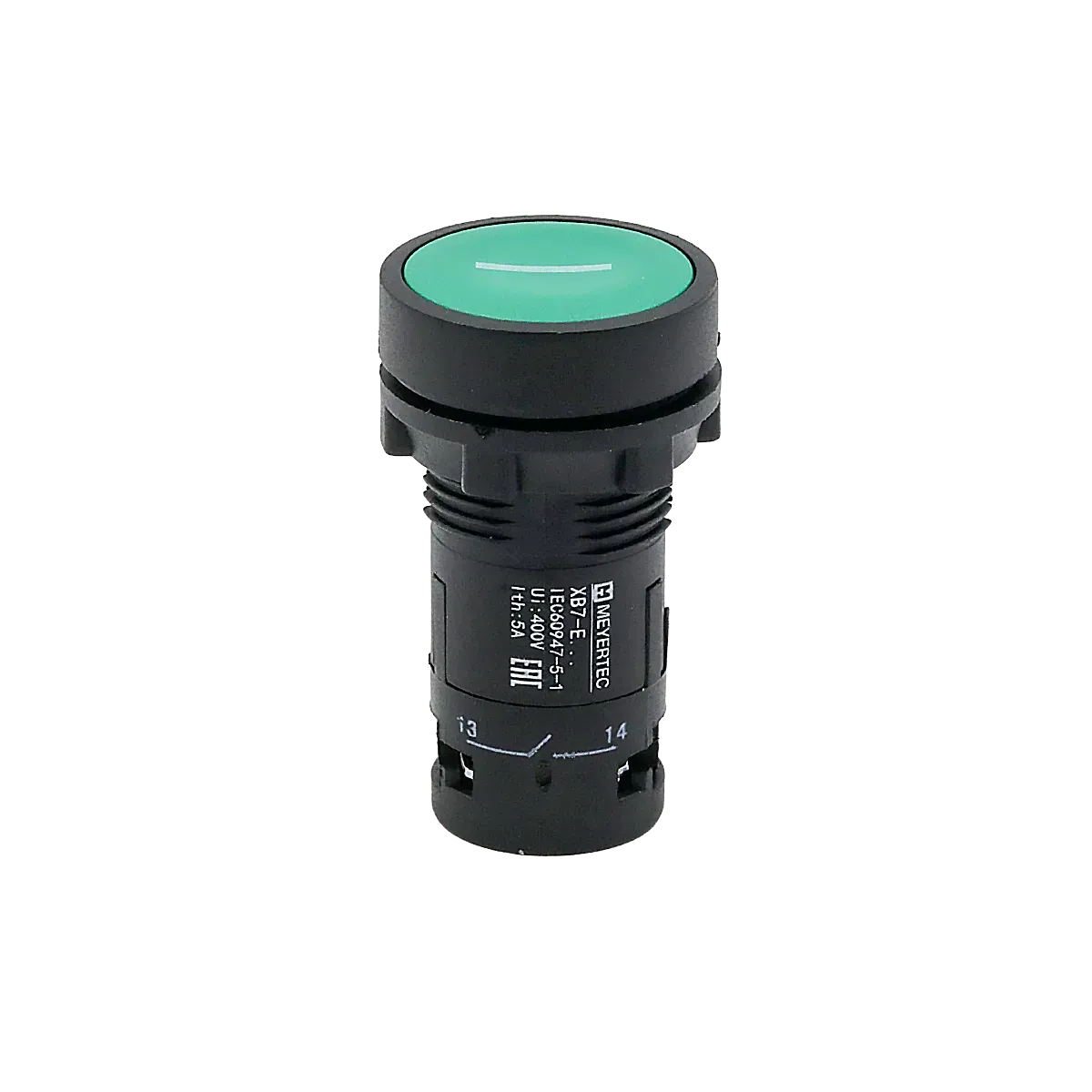 MTB7-EA31521 MEYERTEC Кнопка плоская зеленая, маркировка "I", 1NO, IP54, пластик 1 MTB7-EA31521
