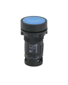 MTB7-EA61 MEYERTEC Кнопка плоская синяя, 1NO, IP54, пластик