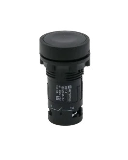MTB7-EH25 MEYERTEC Кнопка плоская черная с фиксацией, 1NO+1NC, IP54, пластик