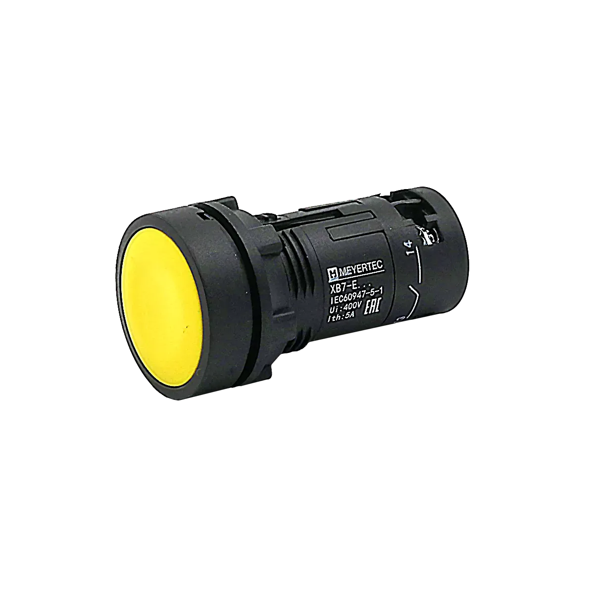 MTB7-EH55 MEYERTEC Кнопка плоская желтая с фиксацией, 1NO+1NC, IP54, пластик 2 MTB7-EH55 MEYERTEC Кнопка плоская желтая с фиксацией, 1NO+1NC, IP54, пластик — изображение 2