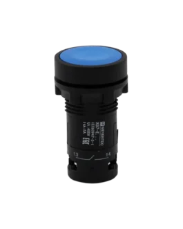 MTB7-EH65 MEYERTEC Кнопка плоская синяя с фиксацией, 1NO+1NC, IP54, пластик