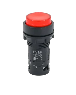 MTB7-EW34621 MEYERTEC Кнопка красная выступающая с подсветкой, 1NС, 24В, IP54, пластик