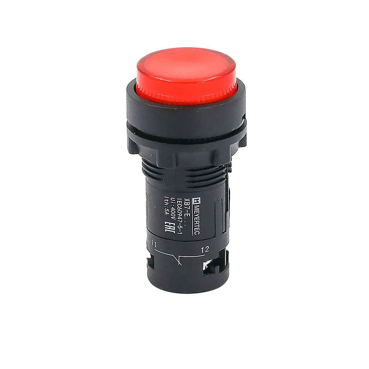 MTB7-EW34621 MEYERTEC Кнопка красная выступающая с подсветкой, 1NС, 24В, IP54, пластик 1 MTB7-EW34621